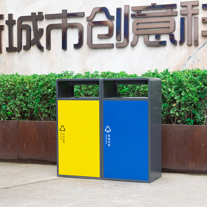 不锈钢垃圾桶户外分类商场广场公园景区学校果皮箱室外环卫垃圾桶