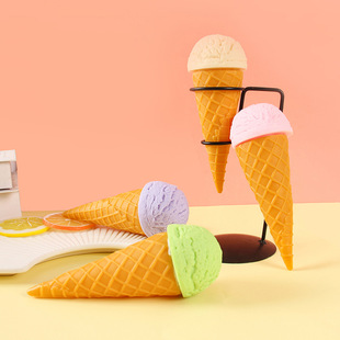 PVC Artificial Cream Ice Cream Artificial Food Toy DIY Handmade Ice Cream Dessert Shop Decoration Ornaments Shooting Props