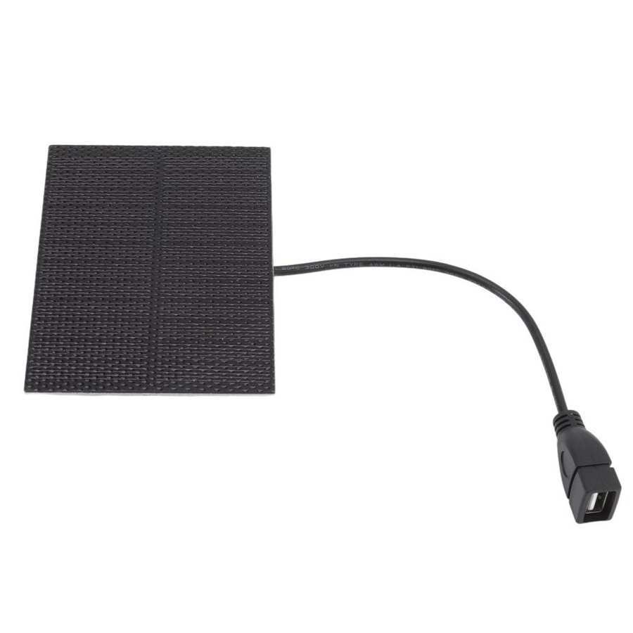 小型迷你ETFE单晶太阳能电池板轻巧充电器户外充电5V手机USB母头
