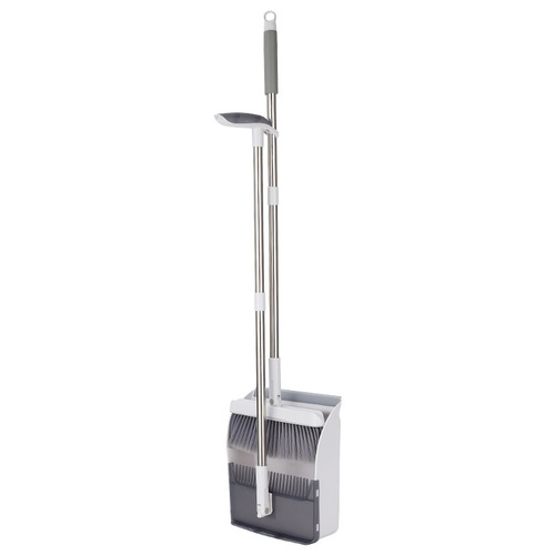 Broom and dustpan set household foldable standing broom and dustpan combination plastic broom with comb sweeping artifact