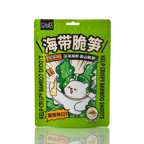 Mama Ma kelp crispy bamboo shoots 140g hot and sour snacks spicy ready-to-eat kelp casual snacks seasoned kelp