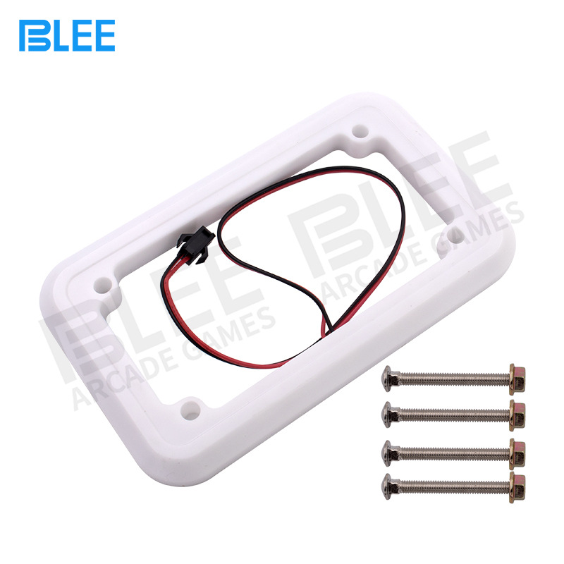 Máquina de Muñecas con Luces LED, Marco Decorativo Brillante de Siete Colores, Panel de Plástico para Máquina de Diversión, Máquina de Muñecas que Funciona con Monedas