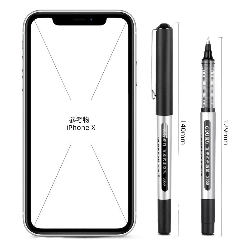 Деликатесная S656 шариковая ручка 0.5MM Прямая литейная ручка шариковая ручка быстросохнущая ручка для воды Студенческая ручка для подписи офиса