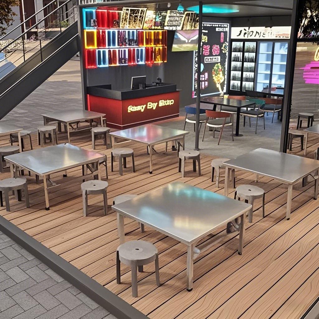 不锈钢折叠桌户外露营可折叠便携式摆摊烧烤地摊家用正方形小桌子