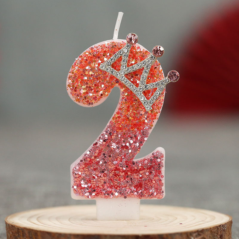 Velas de cumpleaños numéricas creativas con corona, decoración para pasteles – Producto caliente en Temu