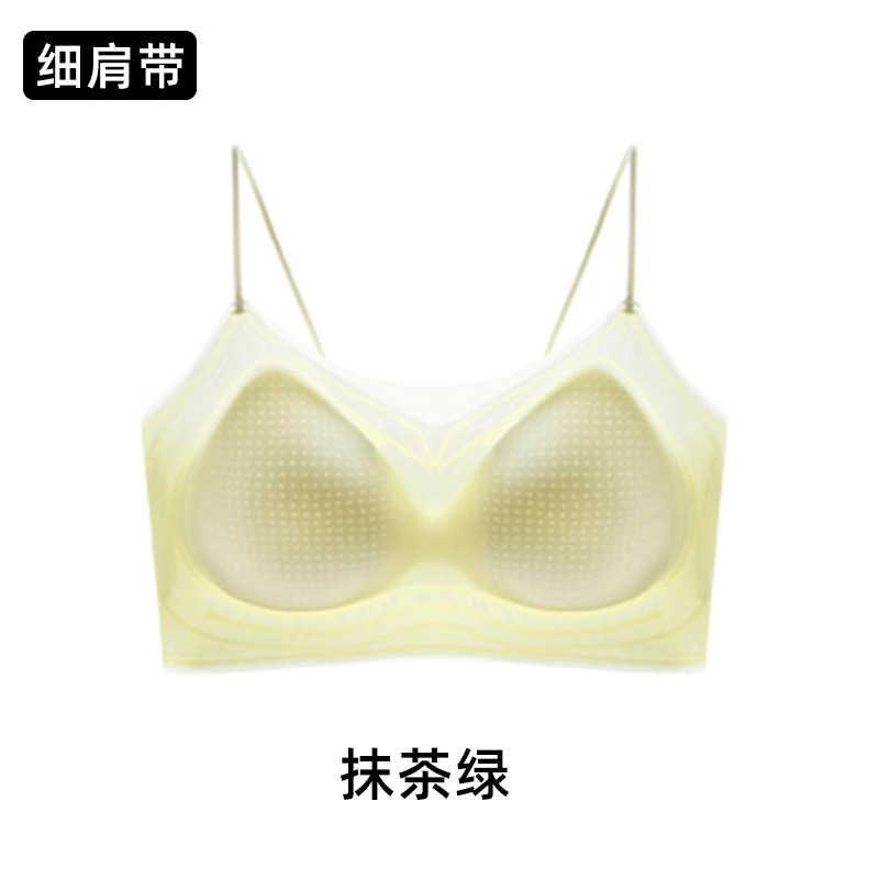 얇은 어깨끈丨말차그린