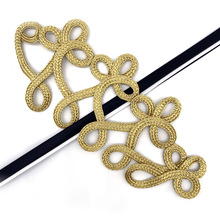 柏熙金色中国风手工编织120A金丝 连码三叶礼品装饰包装大盘扣