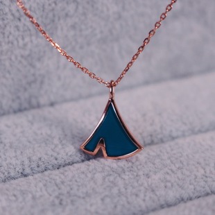 14*18mm Dominican Lamper K Gold Seiko Inlaid S925 Silver Clavicle Chain Pendant Shenzhen Factory Quality