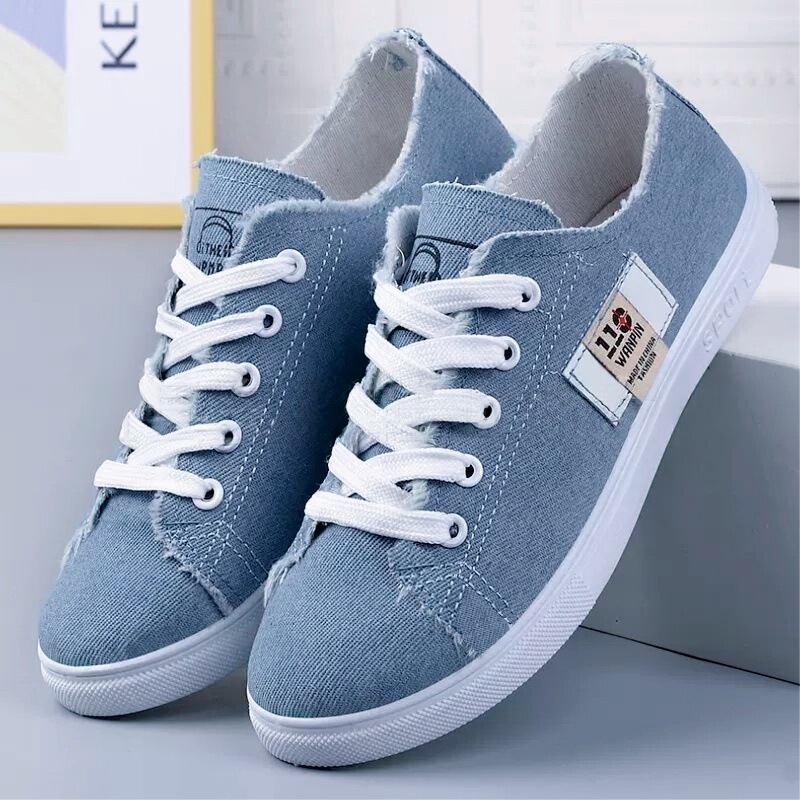 White Shoes Women's Ins Trendy 2025 New Spring and Autumn Canvas Shoes Students Casual All-match Flat All-match Niche