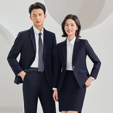 工厂男女同款职业装教资讲师办公室高档西服正装工作服批发团购