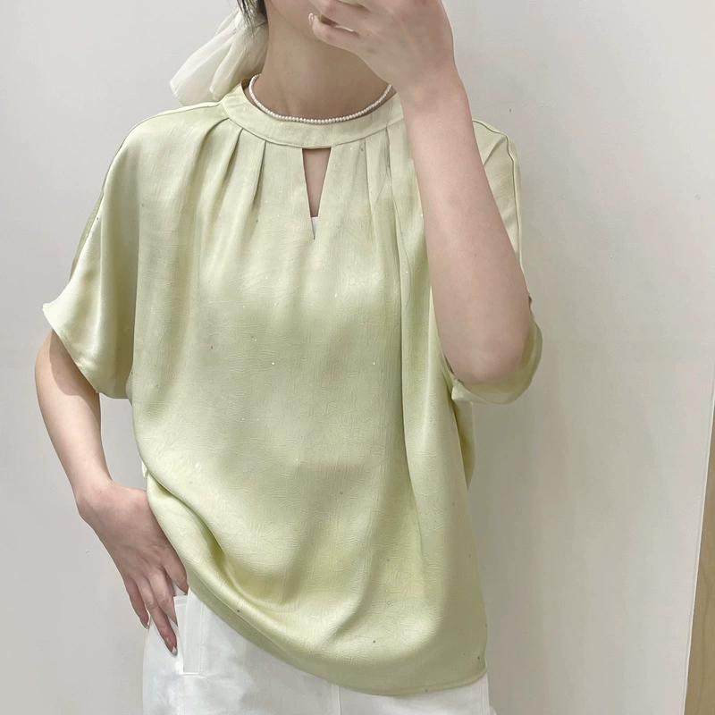 Летняя рубашка, блестящая маникюрная sequins