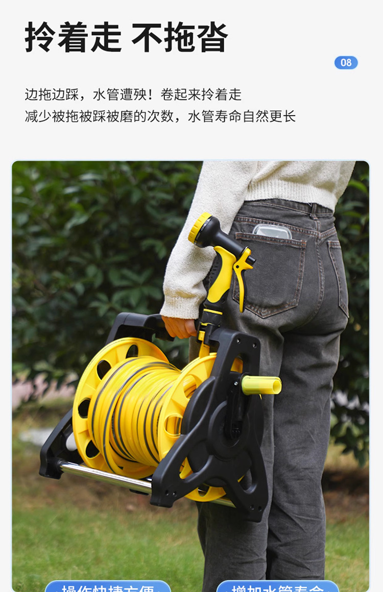 Car Wash Water Gun Household Watering Flowers and Vegetables Garden Water Pipe Hose Garden Gardening Shower Watering Nozzle Spray Set