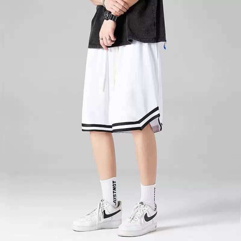 Basketball Shorts Men's Sports American Trendy Brand Five-Point Ice Mesh Quick-Drying Loose Fitness Running Large Pants Casual Basketball Shorts Men's Sports American Trendy Brand Five-Point Ice Mesh Quick-Drying Loose Fitness Running Large Pants Casual