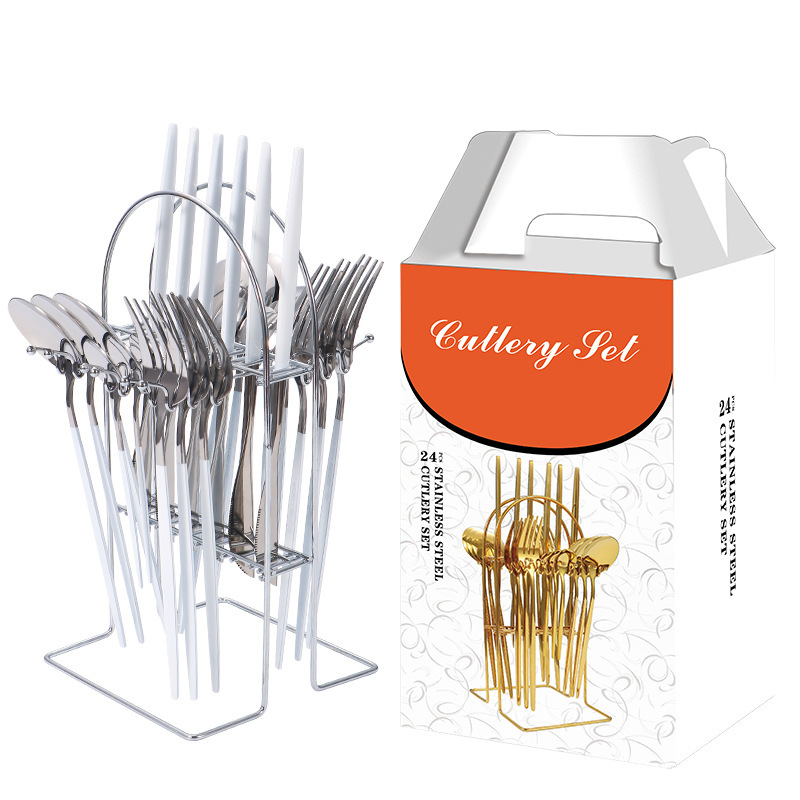 D타입 [행거] 실버+화이트 24점세트