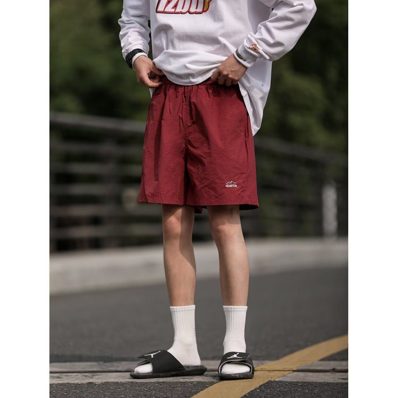 Summer Japanese travel solid color quick dry sports trend beach…