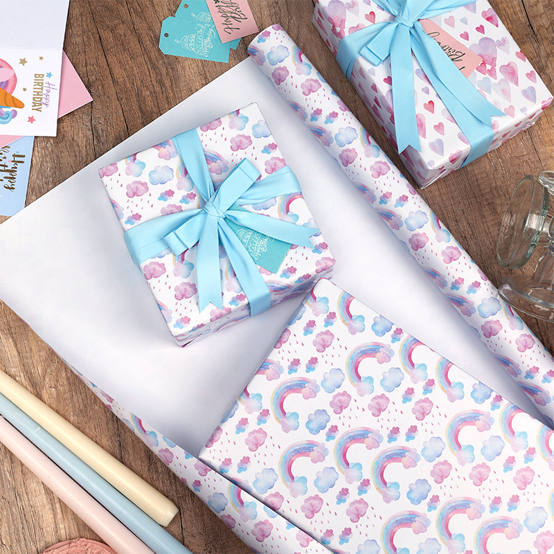 Transfronterizos exclusivos para papel de regalo de arco rosa creativo de dibujos animados juguetes de papel de regalo de cumpleaños de gran tamaño