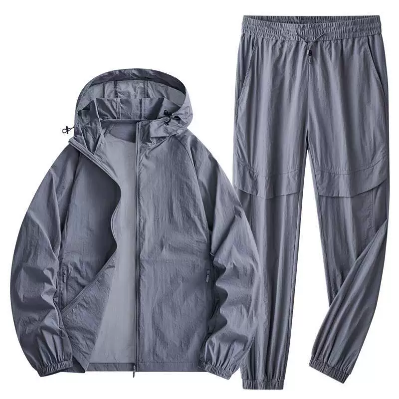 Wiletu летний костюм для пар, солнцезащитная одежда с капюшоном, дышащая и легкая уличная солнцезащитная рубашка, солнцезащитные брюки