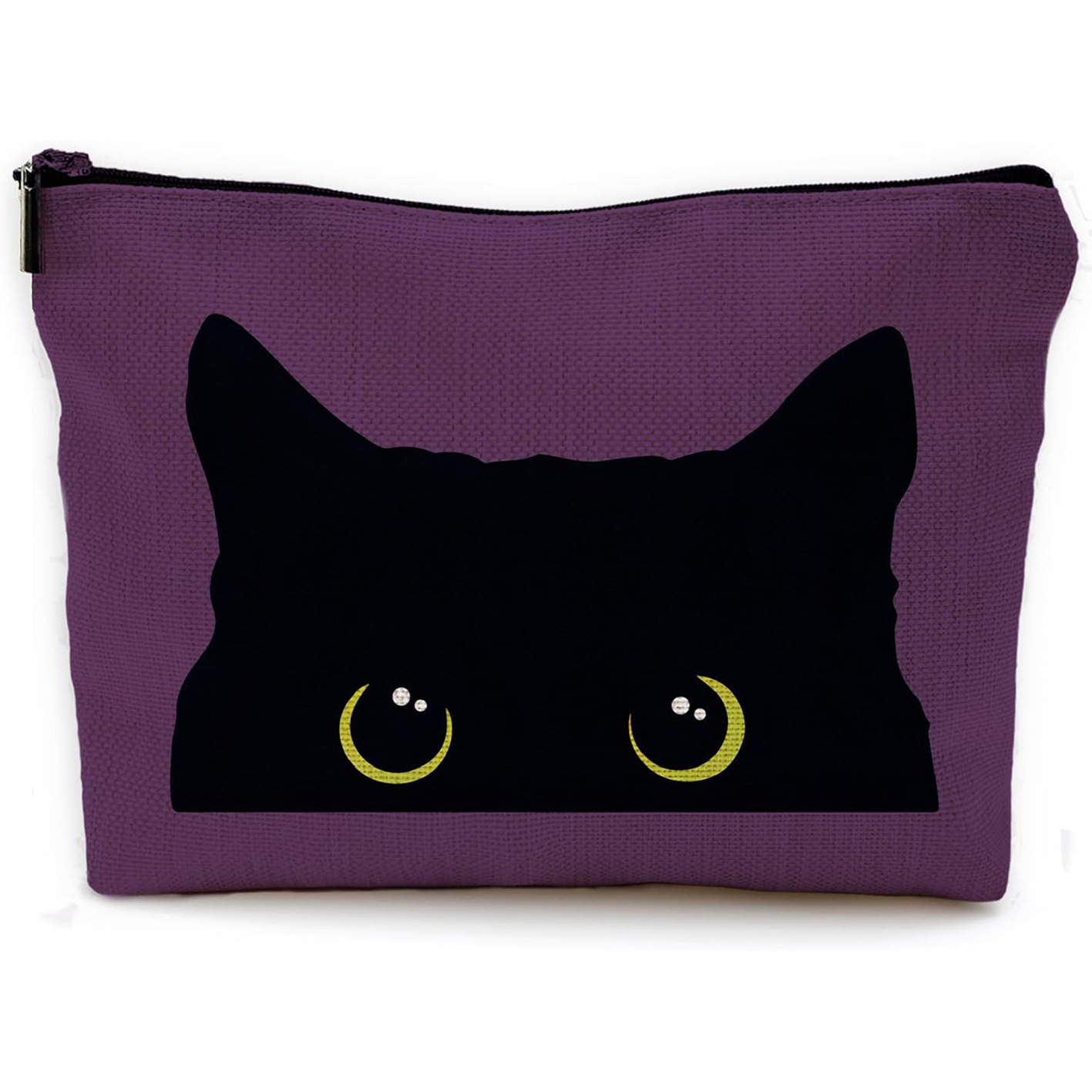 Transfronterizos Amazon bolsas de maquillaje de impresión de gatos lindos bolsas de almacenamiento de gran capacidad bolsas multifuncionales de cremallera para mujeres