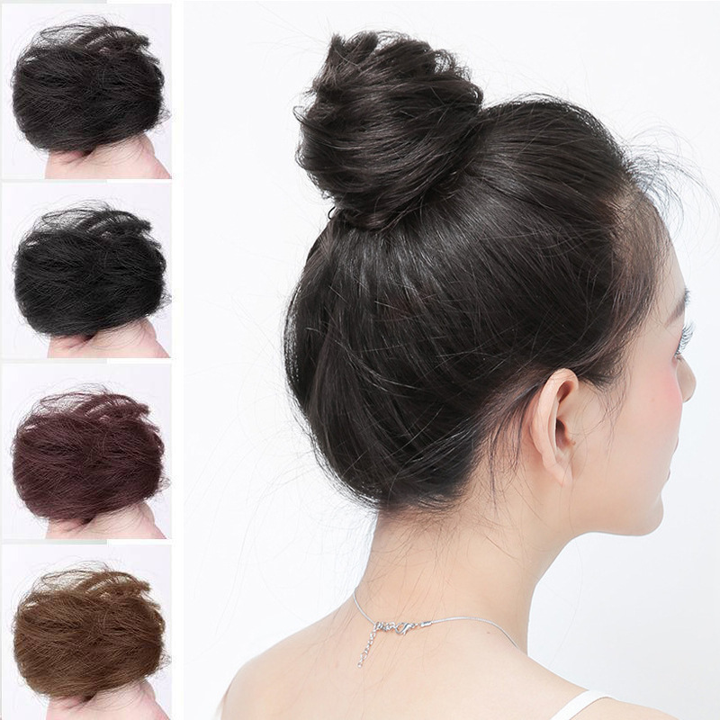 in stock wholesale mini wig ball head straight hair ring ball head national wind can be low hair new Chinese flower corn head