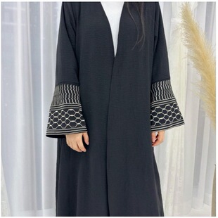 Middle Eastern Arabian Robe Abaya Export Women's Embroidered Cardigan Women's Embroidered New Fashion Dress