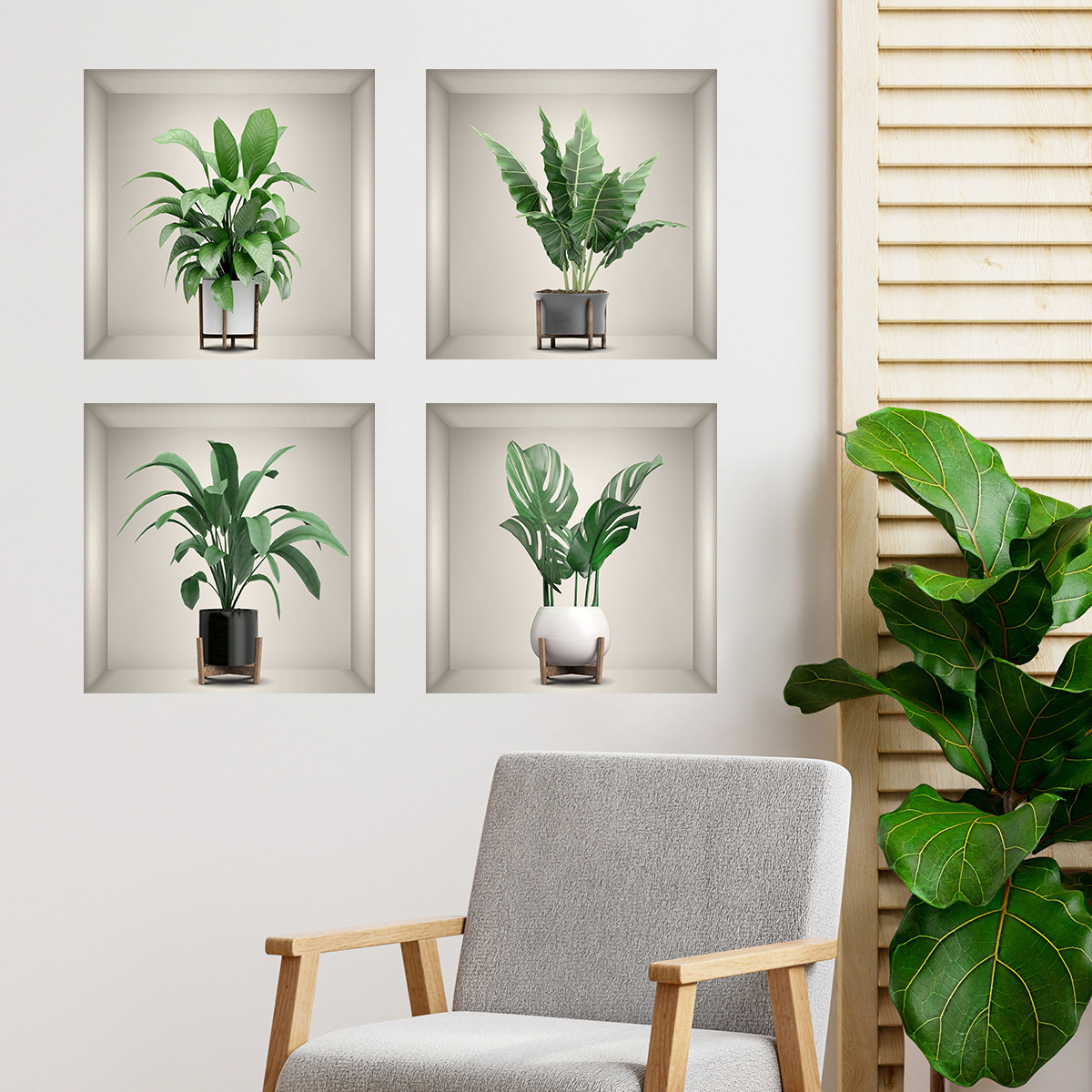 Green Plant Wall Sticker 1
