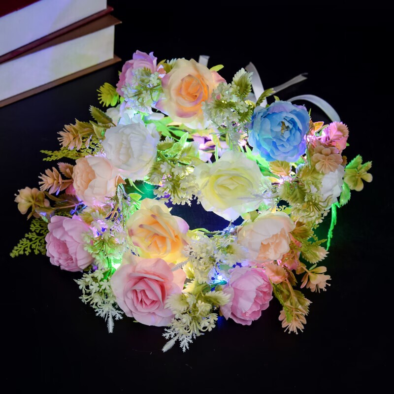 New Luminous Greath Children Adult Princess Bright Headwear Scenic Spot Festival Photo Fairy Flash Greath Headband New Luminous Greath Children Adult Princess Bright Headwear Scenic Spot Festival Photo Fairy Flash Greath Headband