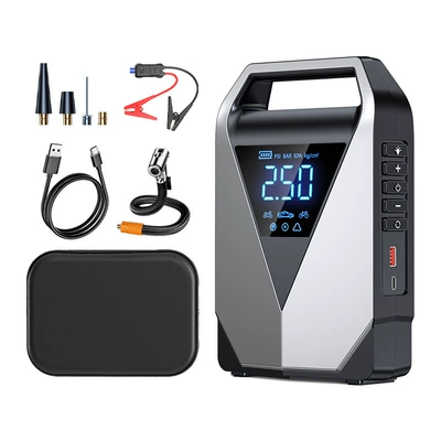 Hava nasosu Emergency Jump Starter with - ld12-all-in-one-machine-14800-mah-smart-clip-storage-bag-english-version