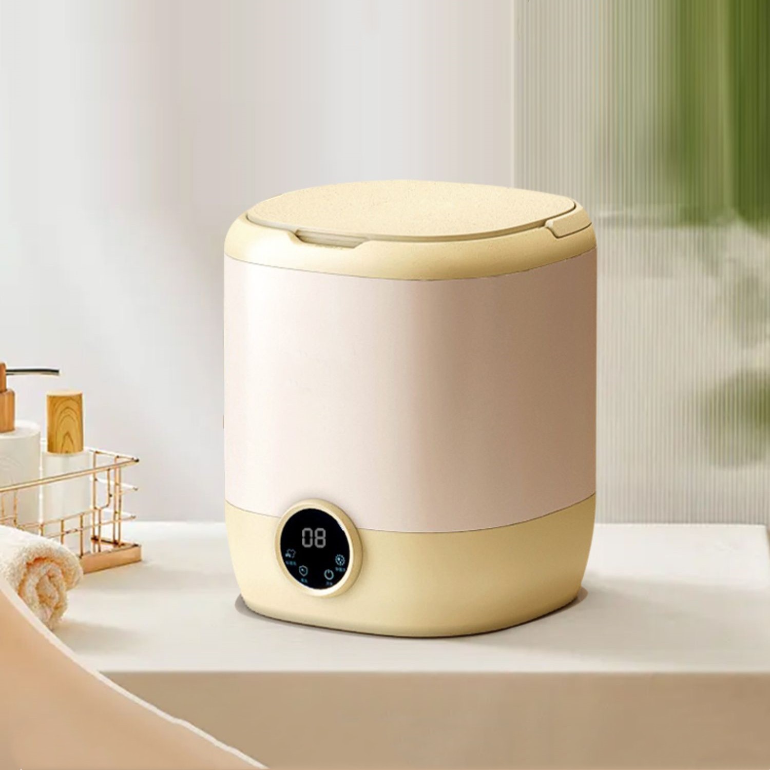 속옷 세탁기 반자동 가정용 아기 어린이 기숙사를위한 소형 미니 세탁 양말 유물