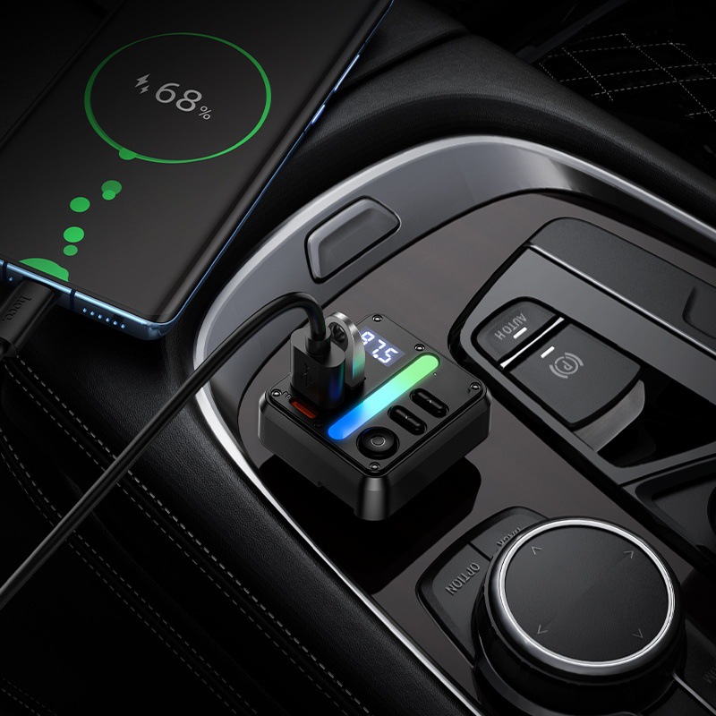 E89 Tuchang 45W (1A1C) Car Bluetooth Fm Transmitter Supports Bluetooth Tf Card/U Disk Playback Output