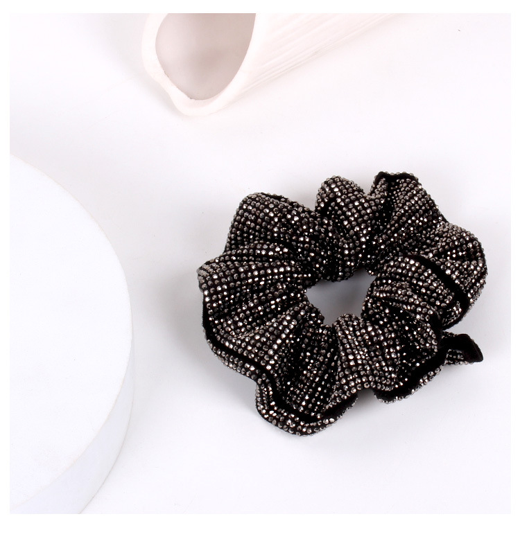 Sequins Design Retro Style Retro Waves Rhinestone Sequins Hair Tie
