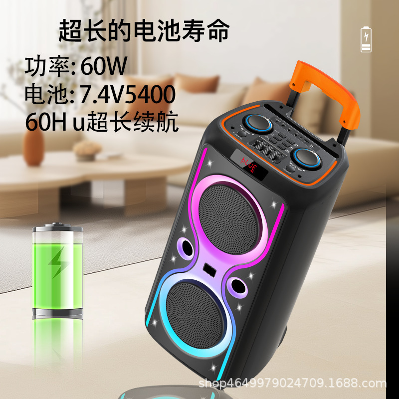 新しいダブル10インチ屋外bluetoothスピーカー家庭用サブウーファKTVスピーカー多機能bluetoothカード大音量|undefined