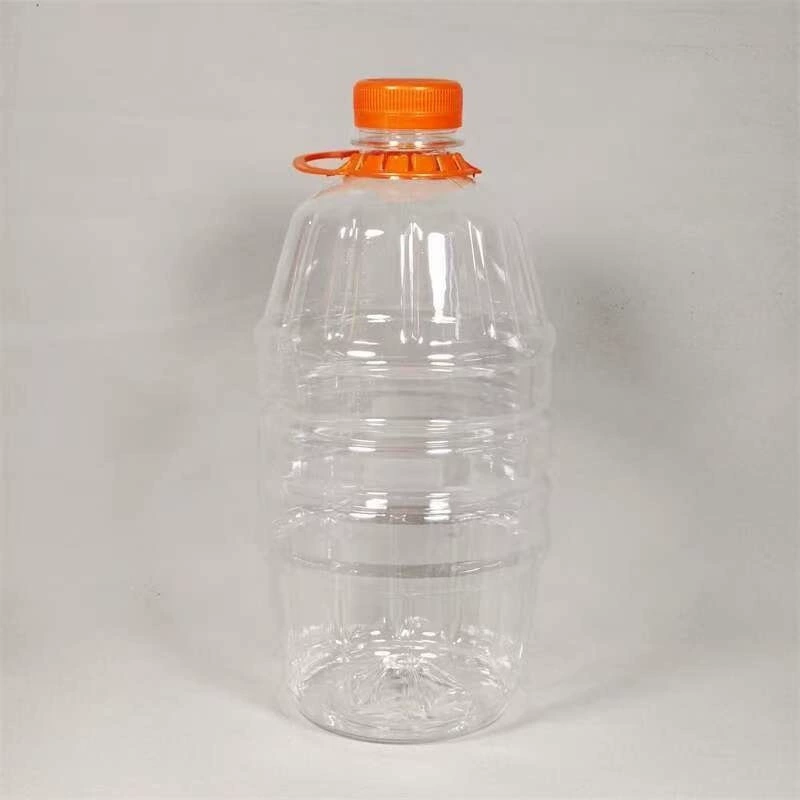 Transparent plastic bottle, pocket flask for home use sealed