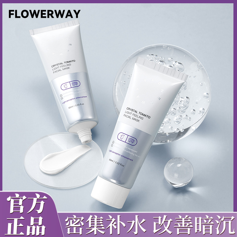 Flowerway Crystal Tomato Light Sensing Mask Hydrating, Moisturizing, Firming, Rejuvenating and Brightening Beauty Salon Mask