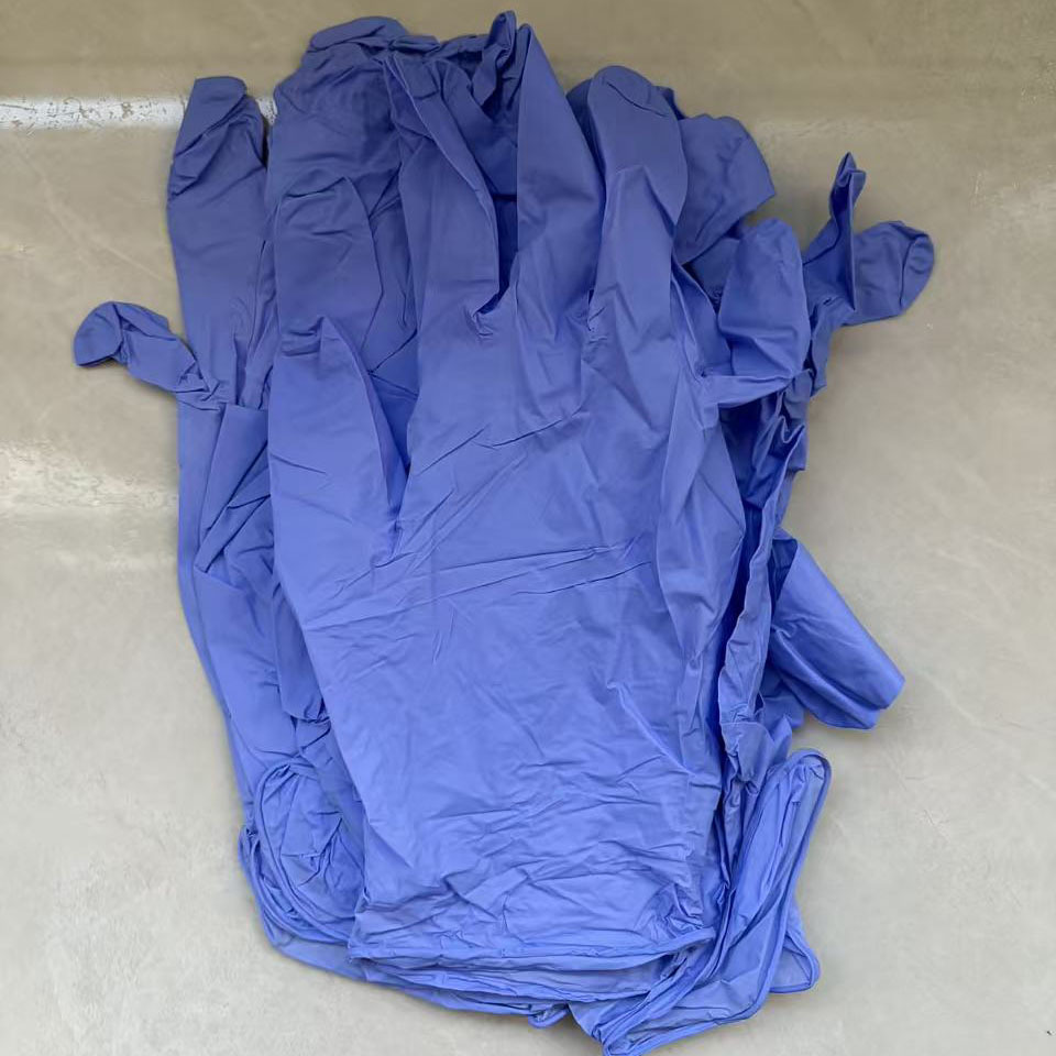 Purple disposable rubber durable waterproof gloves