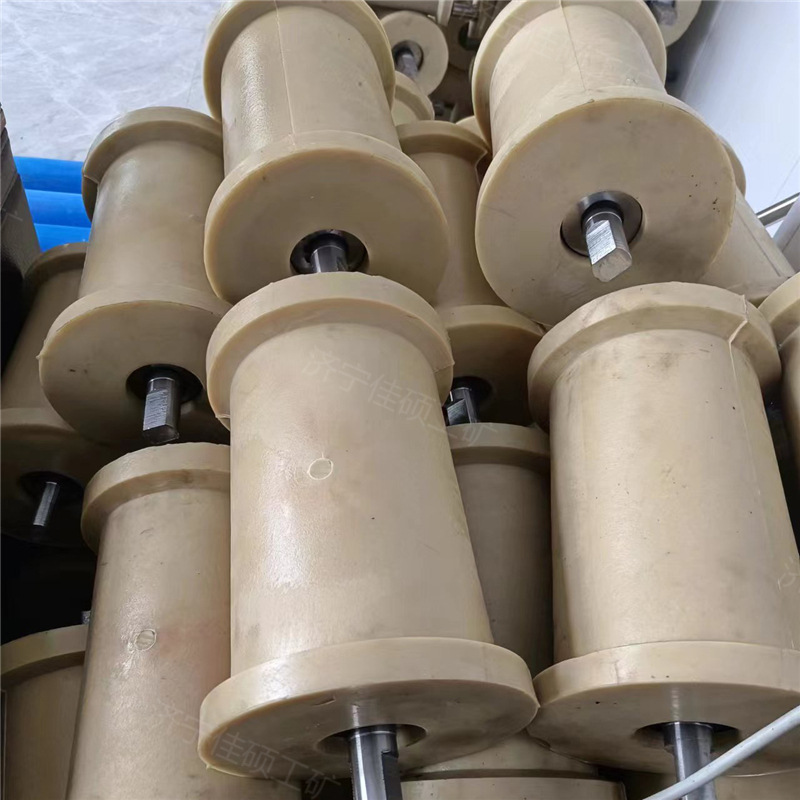 煤矿用尼龙地滚 钢丝绳用托绳地辊 拖绳用地滚地轮