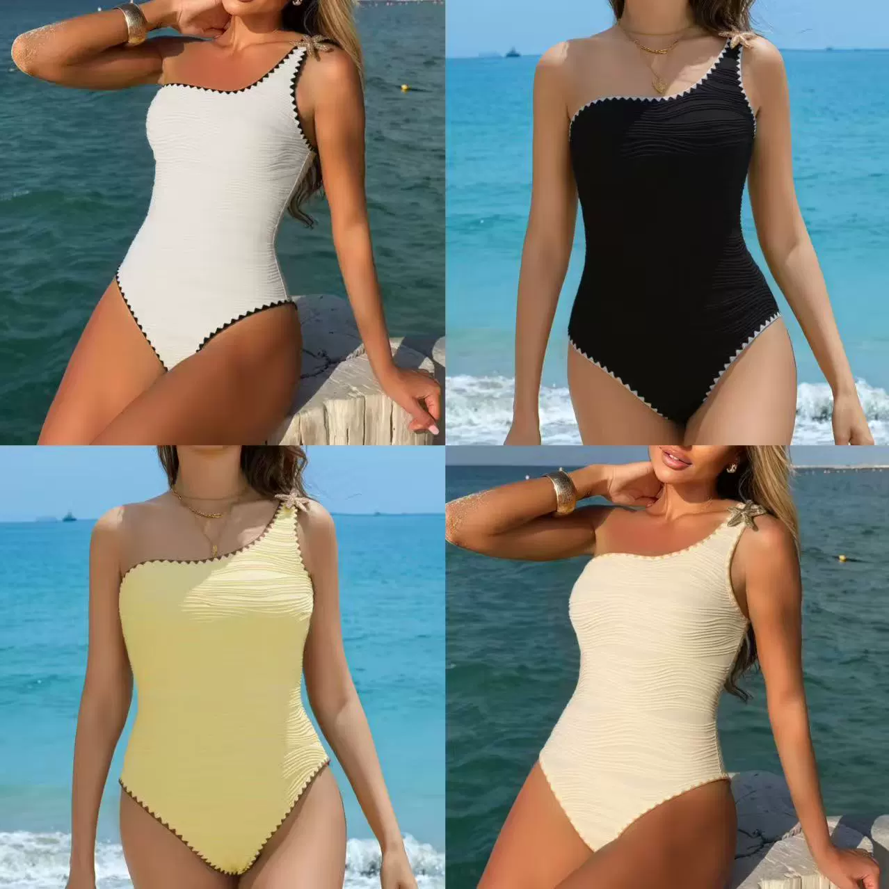 2025 Европа и США новый трансграничный премиум-стиль ретро минималистский маленький сундук тонкий купальник для отдыха с горячими источниками женский