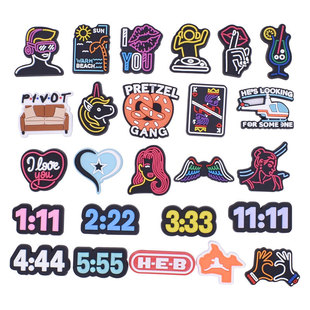 PVC Soft Plastic Drop Plastic Cave Shoes Decorative Buckle Accessories Shoe Flower Buckle Cute Cartoon Garden Shoes Accessories