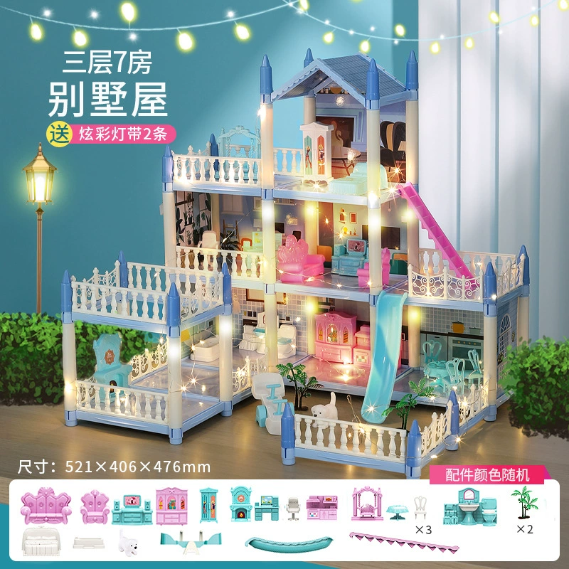 Toy, family castle, villa, set, constructor, house