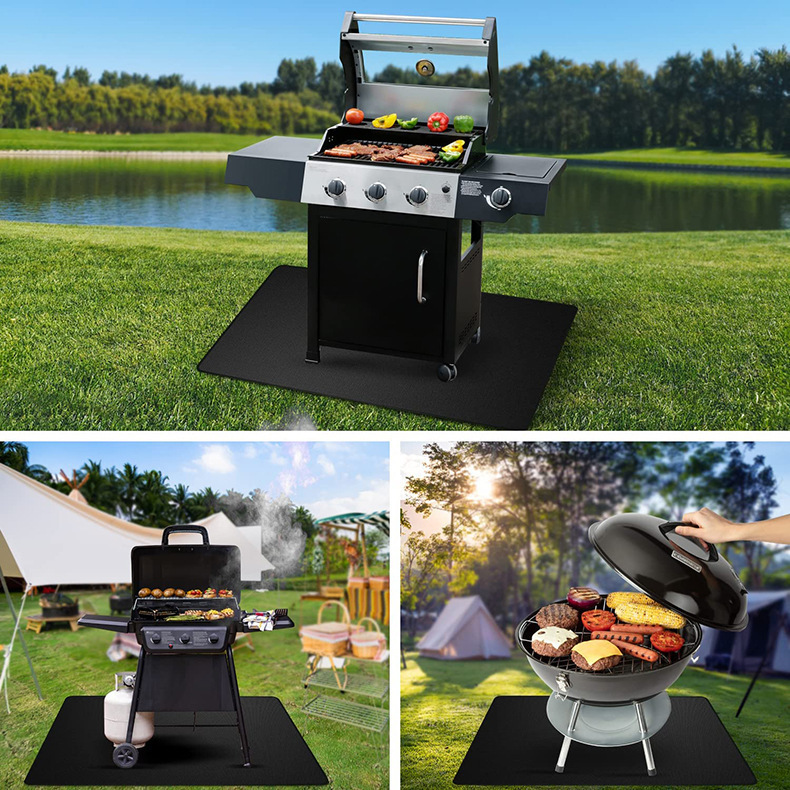 防火バーベキューマットBBQ難燃性フロアマット火オンドル暖炉マット火盆マット拒絶マット屋外多目的断熱マット|undefined