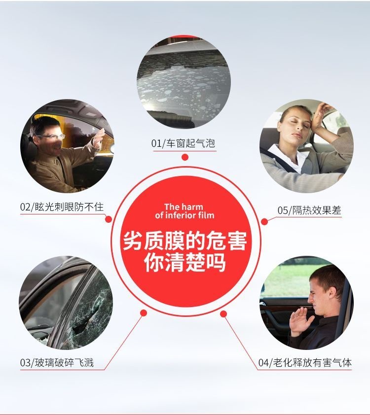 [3m] Car Window Film, Front Windshield Film, Explosion-Proof, Sun Protection, Heat Insulation, Solar Film, Car Window Film, Full Car Film Package with Installation