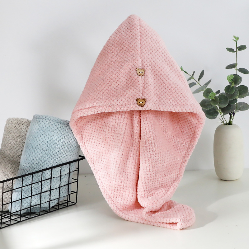 Princesa gorro de secado de cabello súper absorbente bolso de mujer pañuelo de cabeza Pelo Largo gorro de ducha champú de secado rápido Toalla de secado de cabello engrosada Toalla de pelo