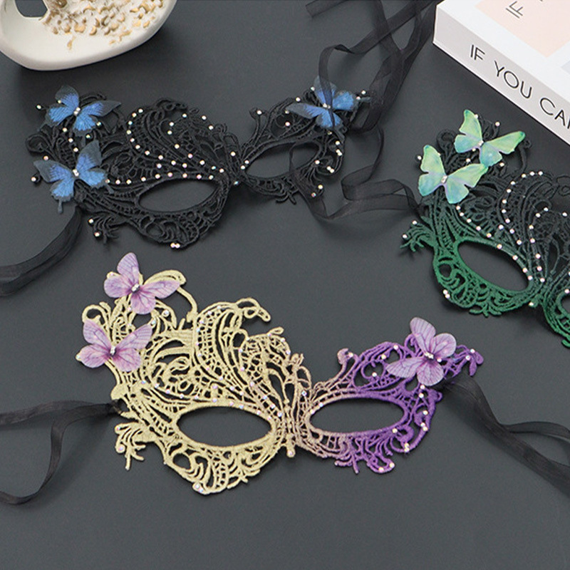 Ventas transfronterizas calientes de Halloween máscaras de encaje de Phoenix máscaras de rendimiento de máscaras sexuales de la reina