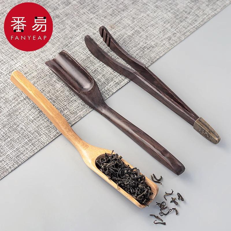 包邮/茶勺B1p601-泡茶工具实木茶铲茶匙竹制茶则茶道功夫