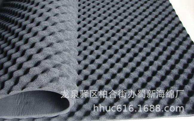 橡塑吸音海绵/背胶阻燃吸音绵/自粘防火消音海绵/鸡蛋窝吸音棉