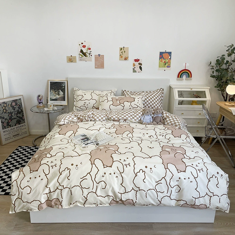 Duvet cover, cartoon pattern, winter home bedding — multiple cute patterns, sizes 150–220×240 cm