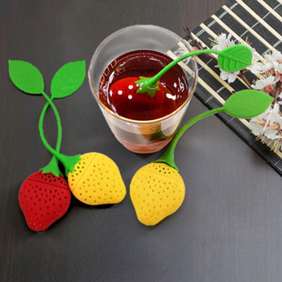 Cross-border Hot Selling Silicone Fruit Tea Filter Bubble Tea Maker Rose Shape Tea Drain Household Silicone Tea Filter