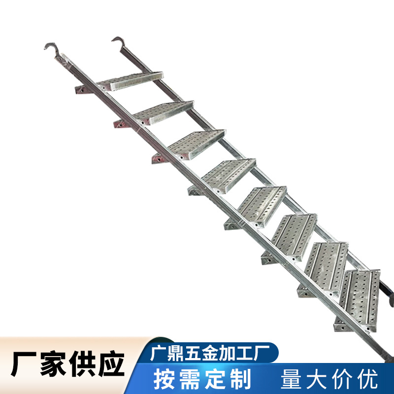 盘扣楼梯钢管步梯现货五步六步八步梯子工地48钢管楼梯脚手架步梯