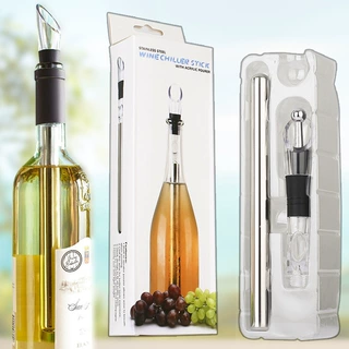 红酒冰棒304不锈钢红酒棒冰酒棒冷冻冷却棒醒酒器wine chiller