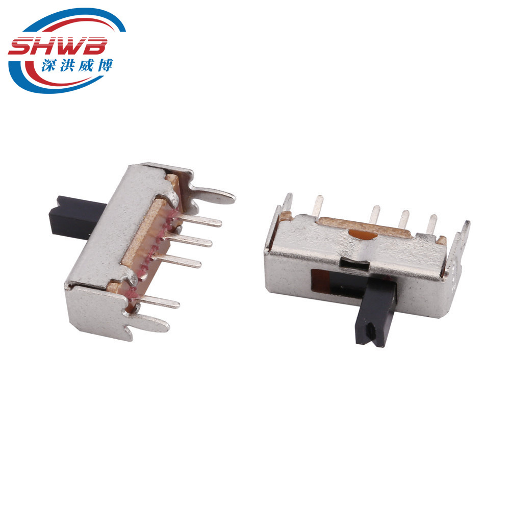 厂家供应拔动开关 滑动开关SS-13D07VG2 3 4 5 6 7柄单排立式三档