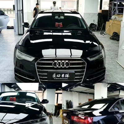 Car paint protective film Lavender Glacier Blue Whole Car - pet-material-crystal-piano-black-165m
